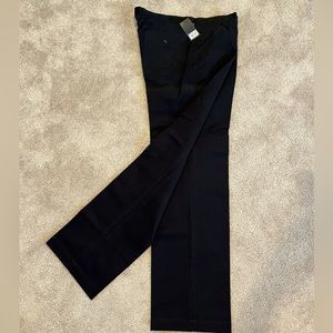 “New Man” Black Cotton Twill Trousers. Made In France. Sz 40. New With Tags.